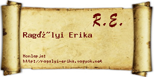 Ragályi Erika névjegykártya